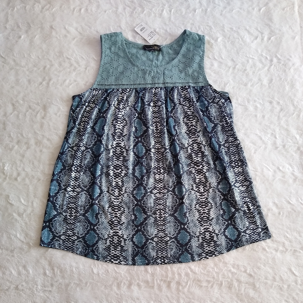 Suzanne Betro Snake Print Top